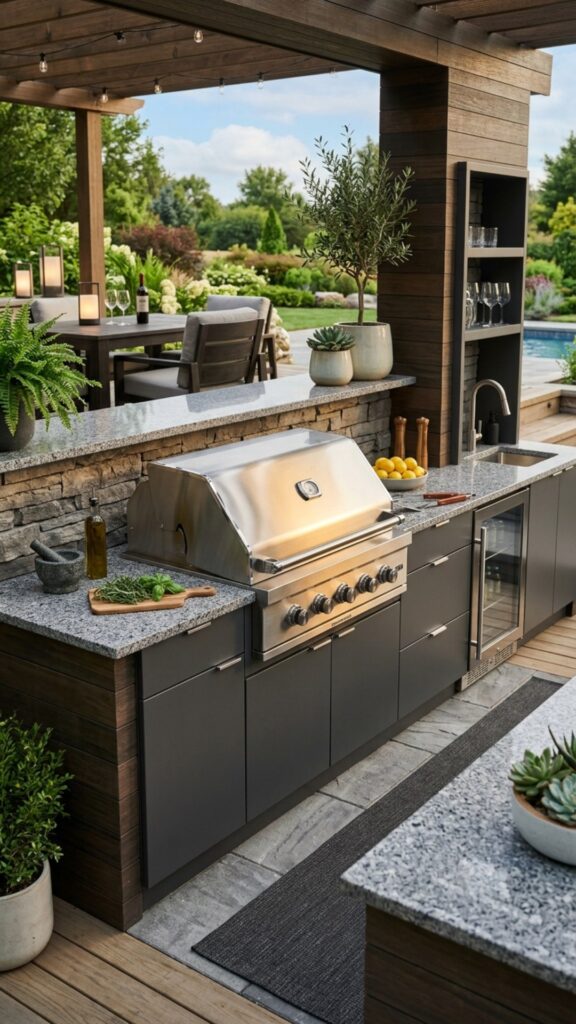 4. Include a Built-In Gas Grill