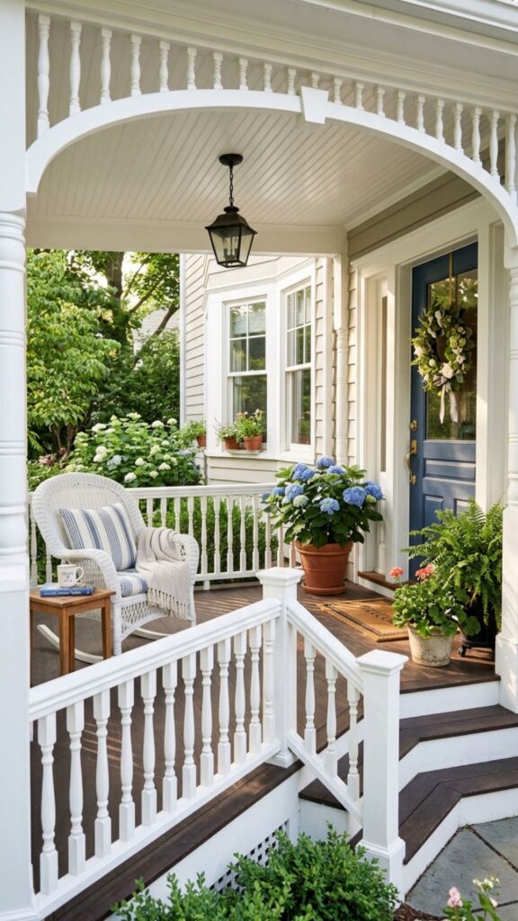 4. Install Classic White Railings