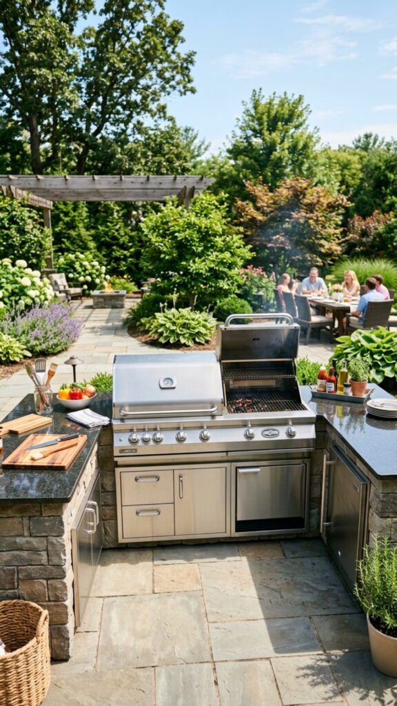 4. Install a Dual-Fuel Grill Station