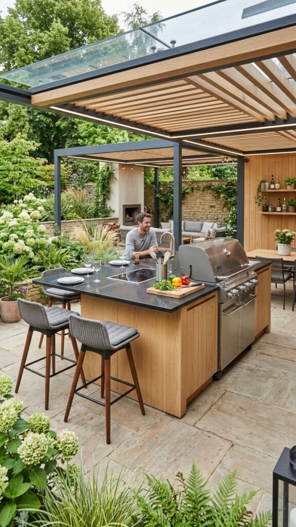 4. Install a Kitchen Island With Seating
