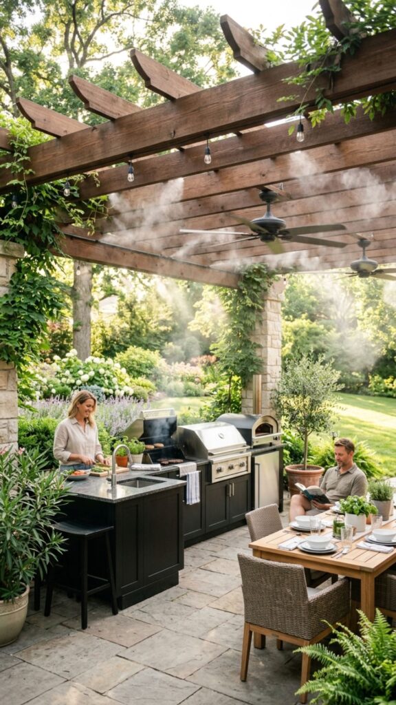 4. Install a Misting System for Instant Cooling