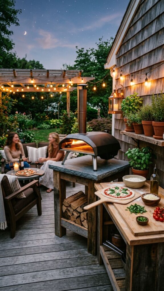 4. Install a Pizza Oven Corner