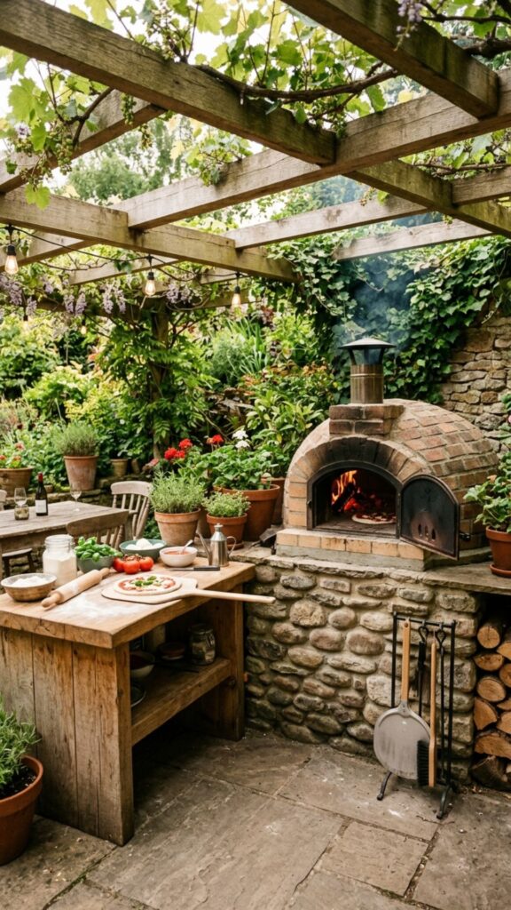 4. Install a Wood-Fired Pizza Oven