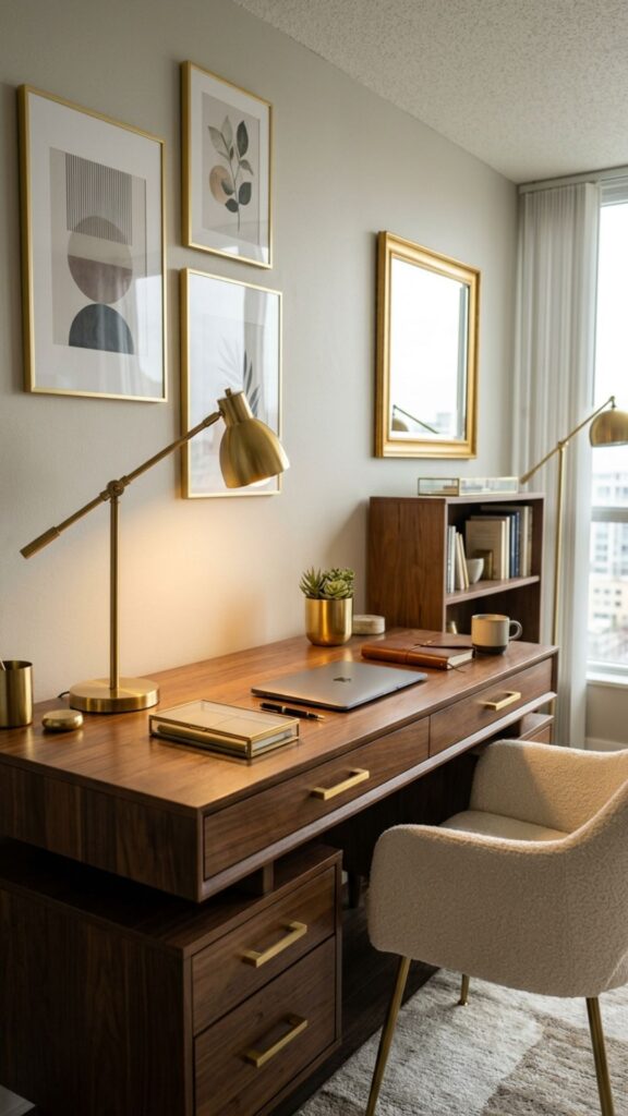 4. Introduce Gold or Brass Accents