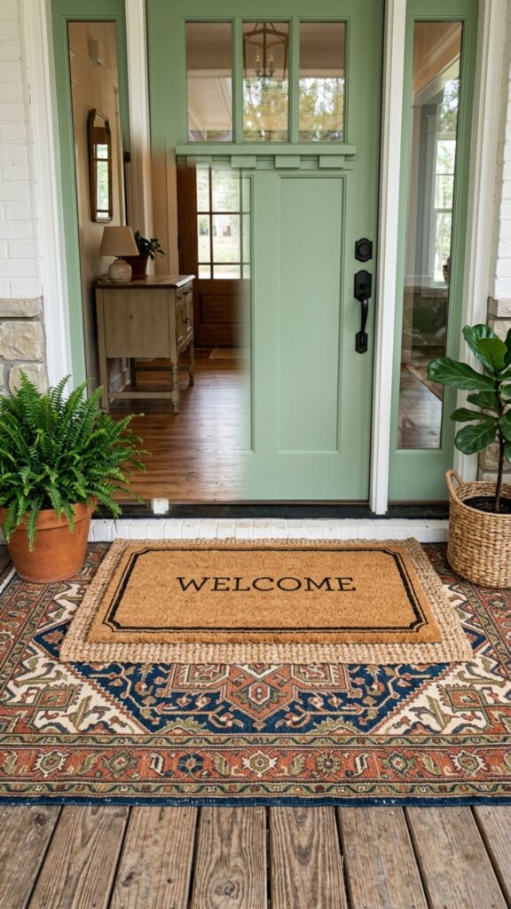 4. Layer in a Textured Doormat