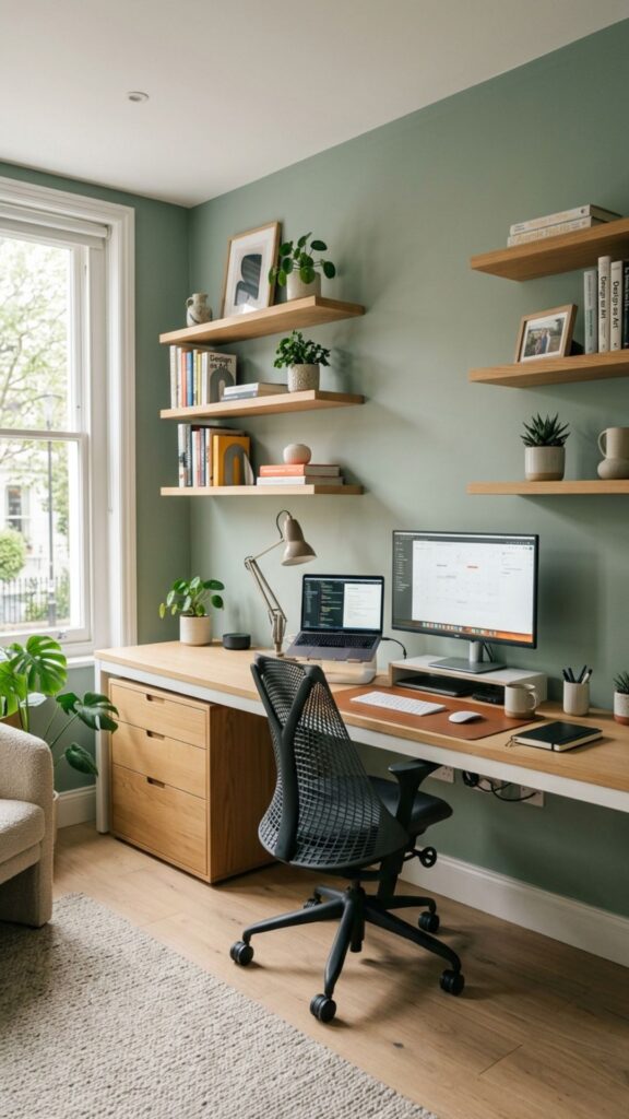 4. Make an Entire Wall Your Office