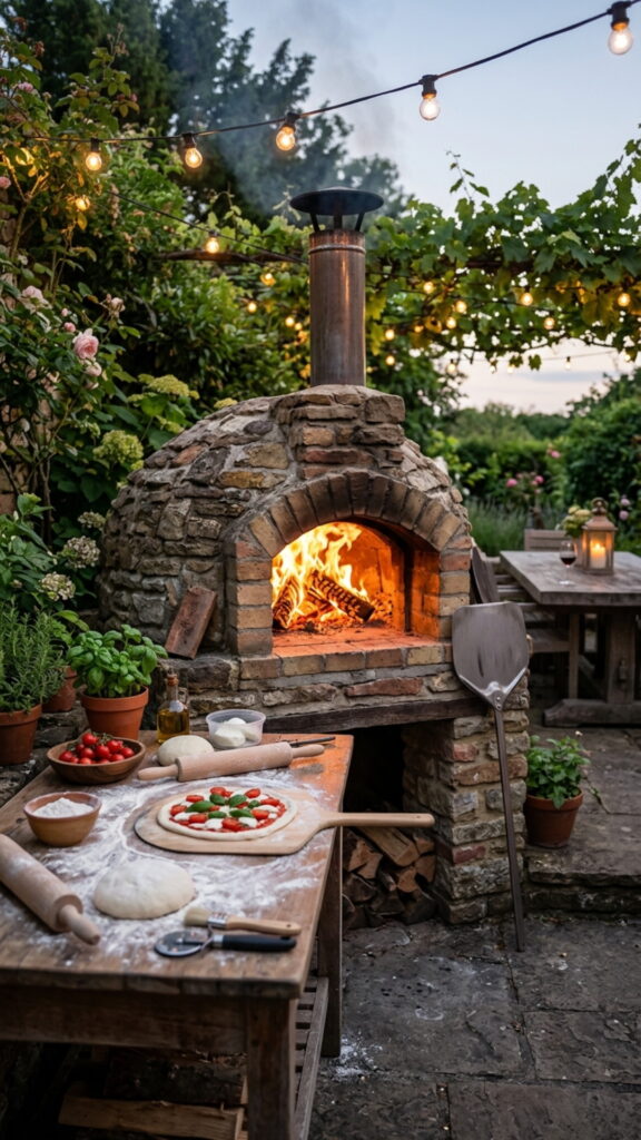 4. Pizza Oven Centerpiece