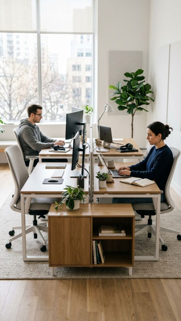 4. Position Desks Back-to-Back