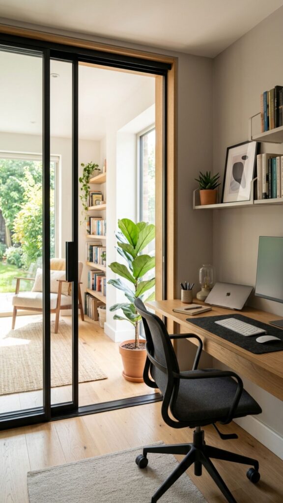 4. Sliding Glass Door Office