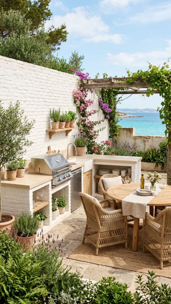 4. Whitewashed Brick for a Coastal Feel