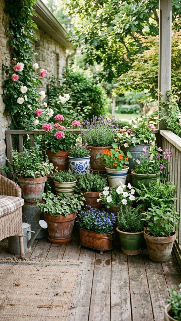 5. A Cluster of Mismatched Pots
