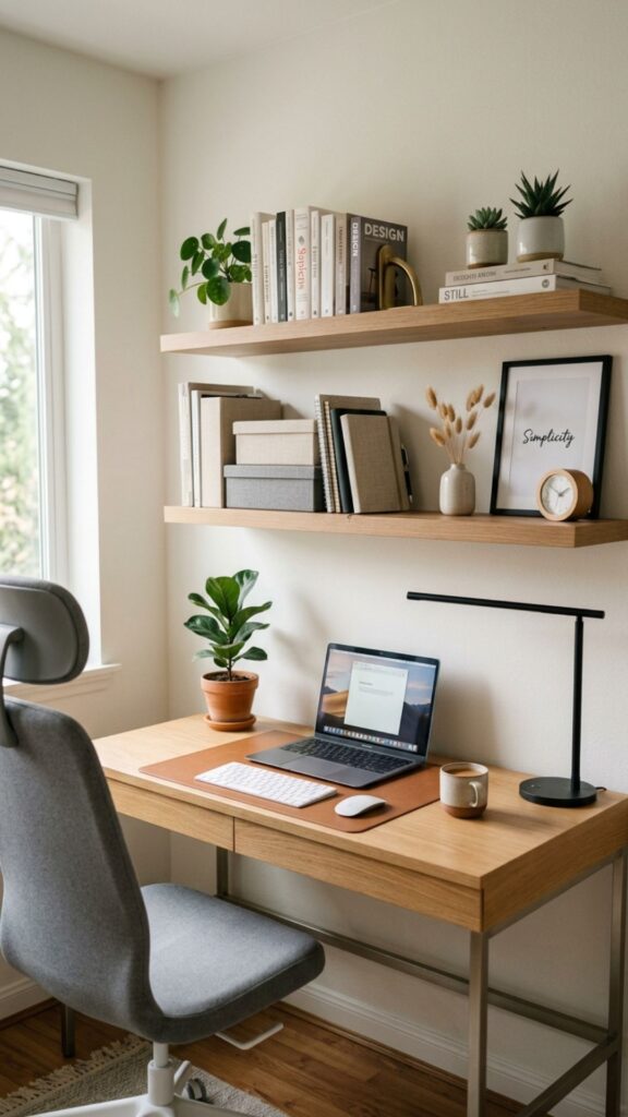 5. Add Floating Shelves for Practical Display Storage