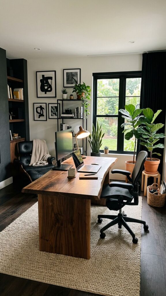 5. Add Natural Wood for Warmth