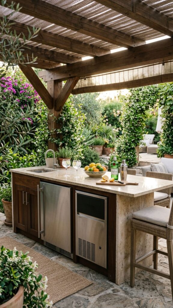 5. Add a Built-In Ice Maker and Refrigerator