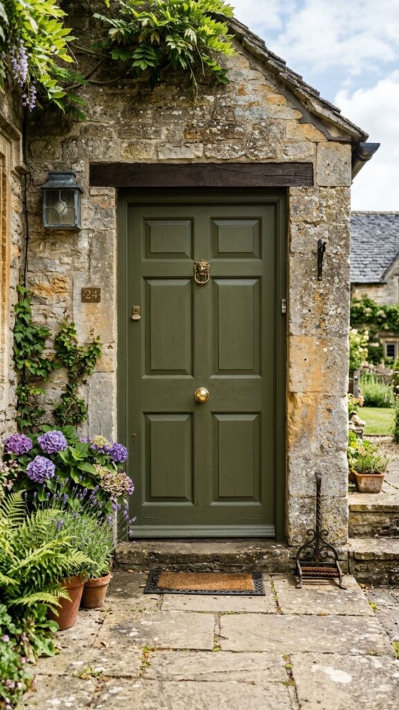 5. Choose a Rich, Muted Door Color