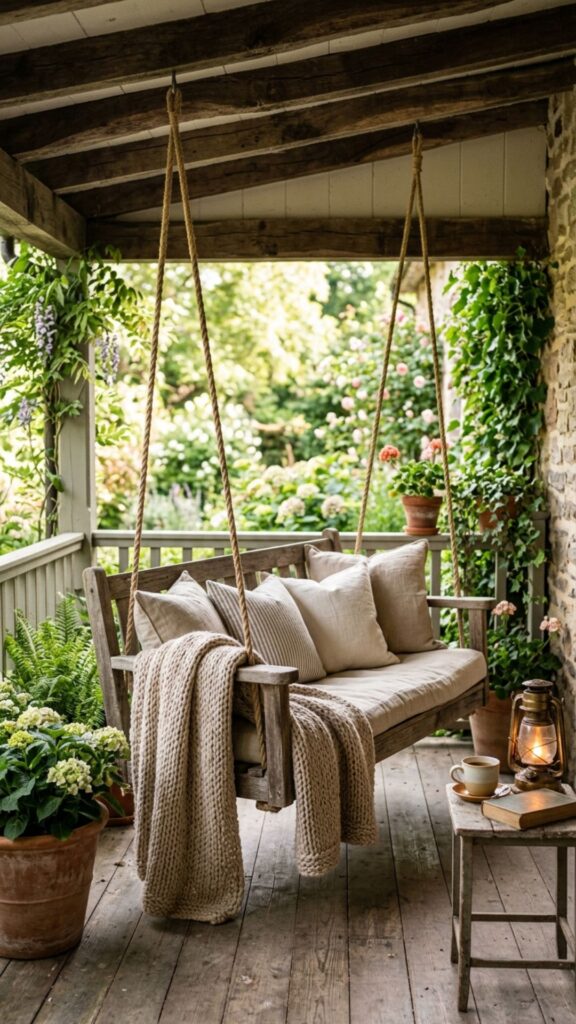 5. Cozy Porch Swing