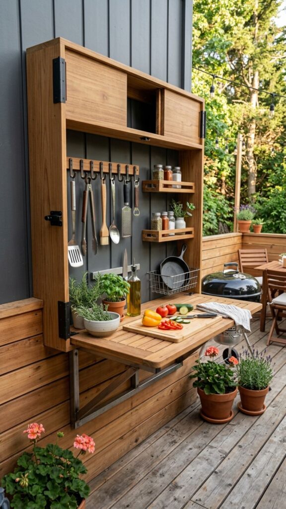 5. Create a Fold-Down Prep Wall