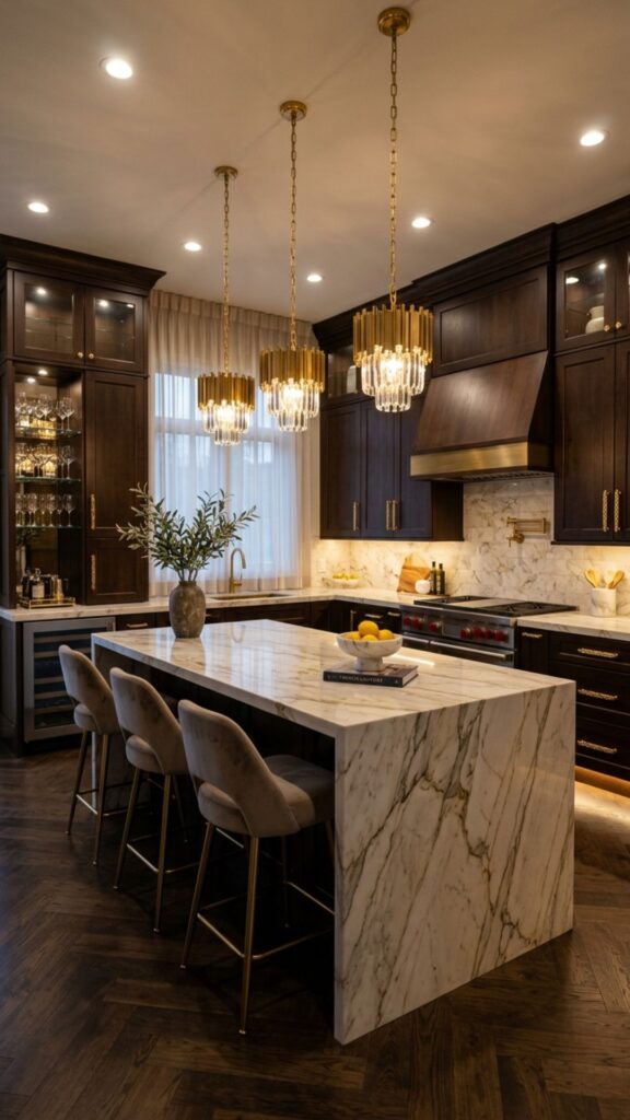 5. Dark Espresso Brown Cabinets for a Luxury Look