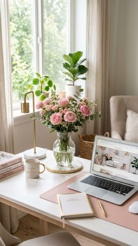 5. Decorate with Fresh or Faux Flowers