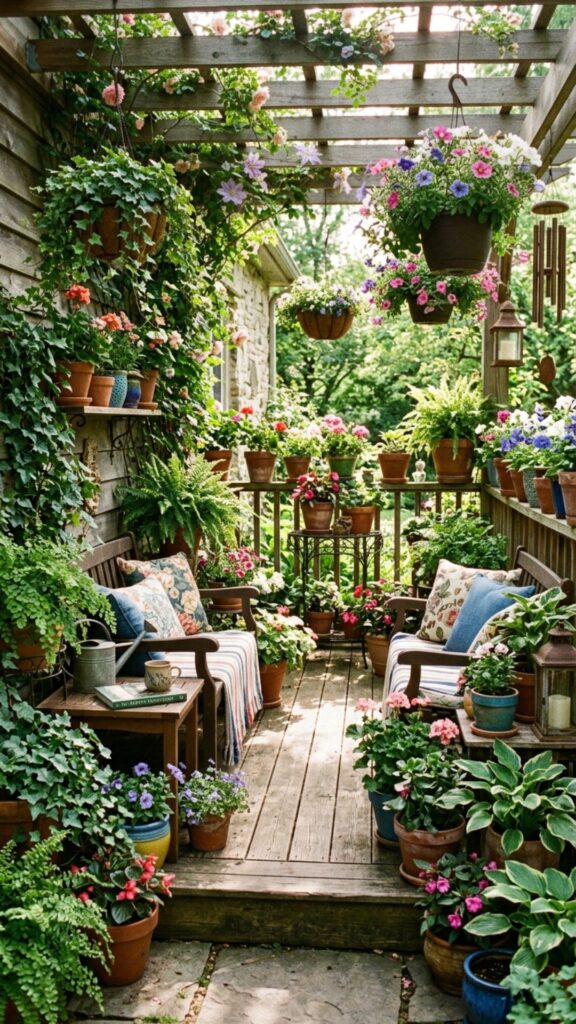 5. Fill the Space with Potted Plants