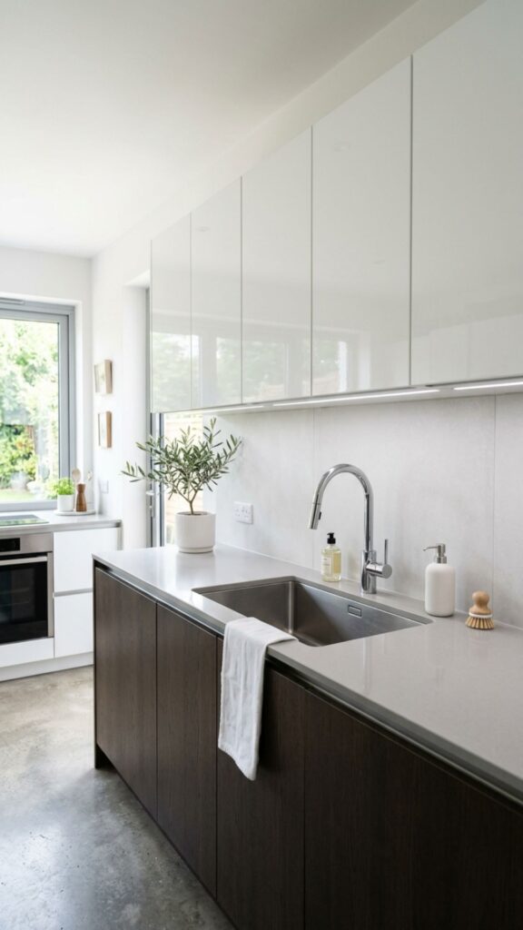 5. Floating Cabinets Above the Sink