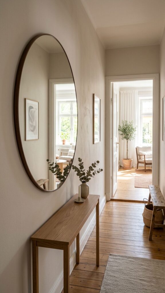 5. Hang a Mirror to Open Up the Space