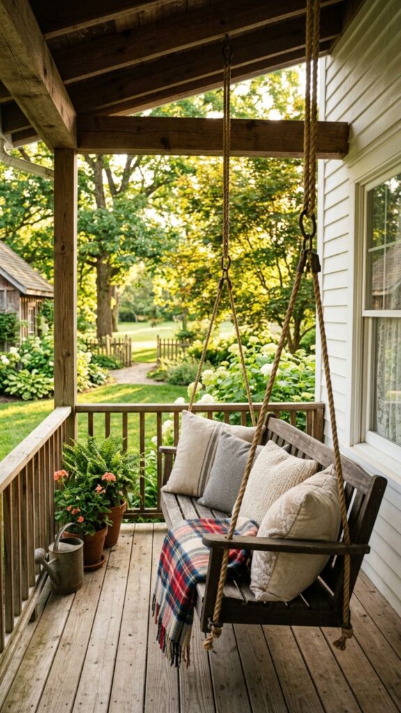 5. Hang a Porch Swing