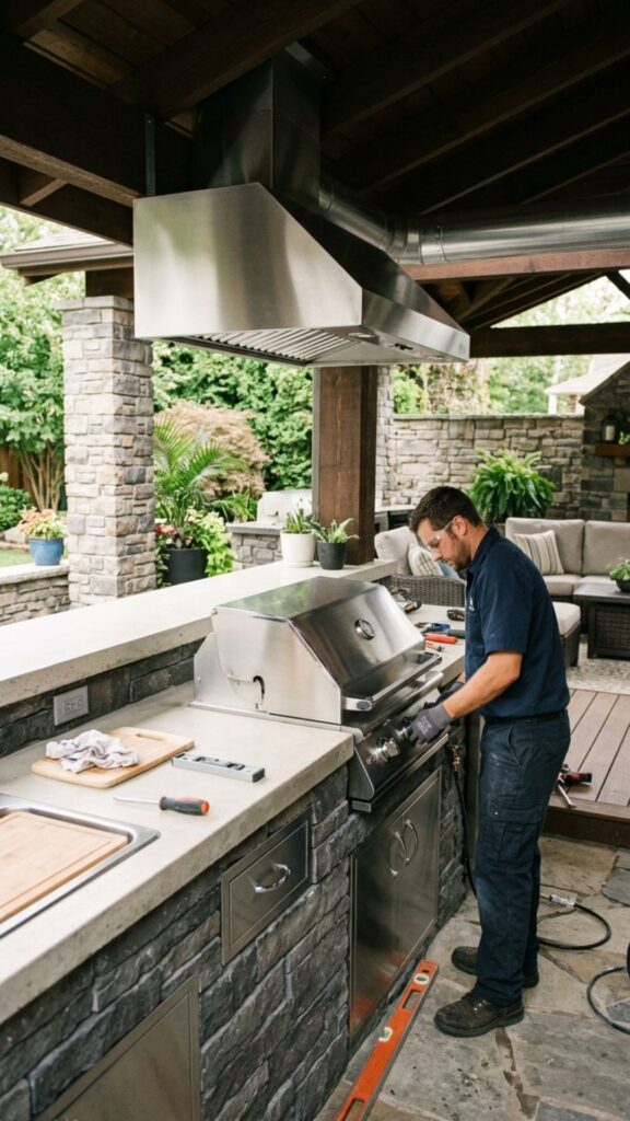 5. Install a Compact Built-In Grill