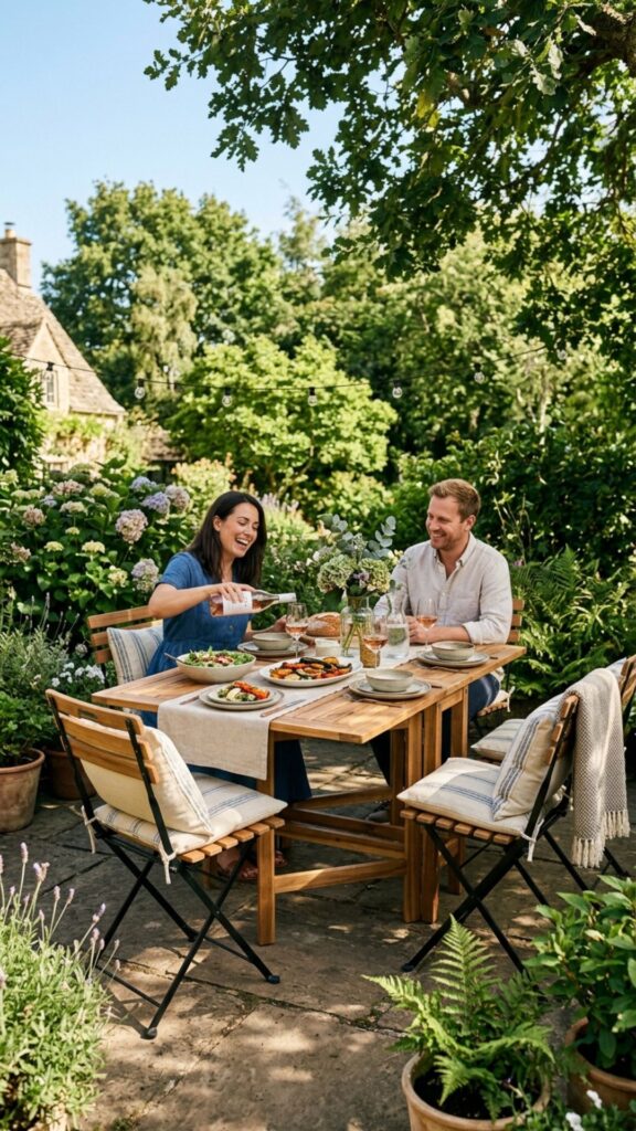 5. Install a Drop-Leaf Dining Table