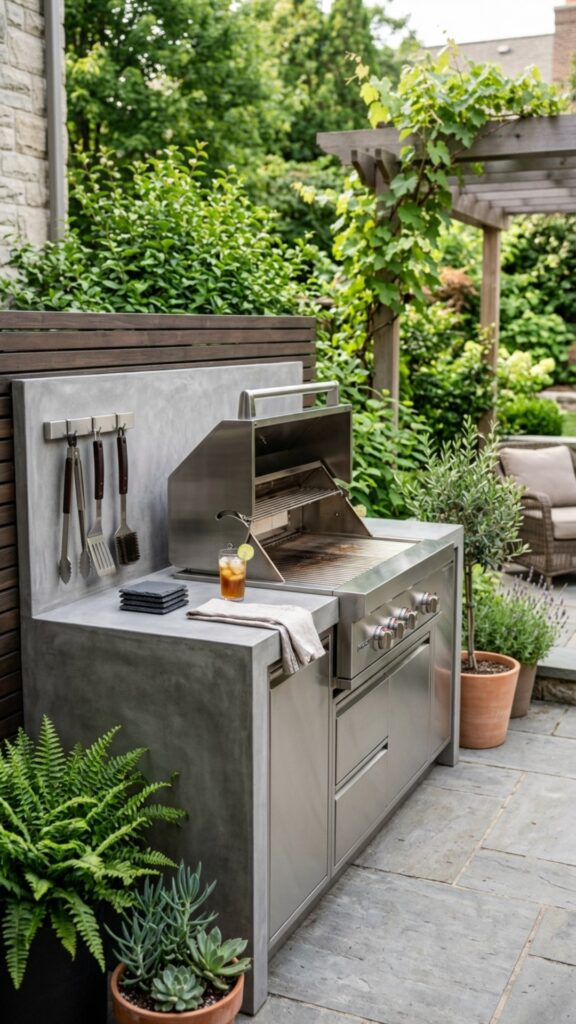5. Pick a Built-In Grill to Save Bulk