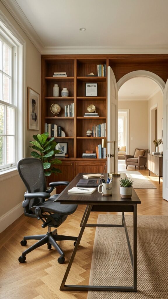 5. Place the Desk Facing the Door
