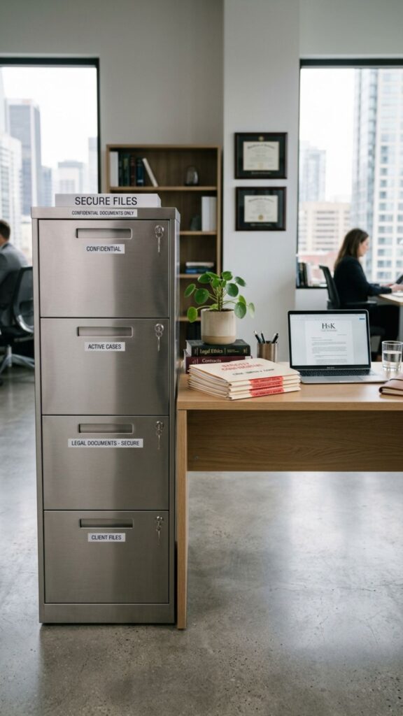 5. Use Secure Locking File Cabinets