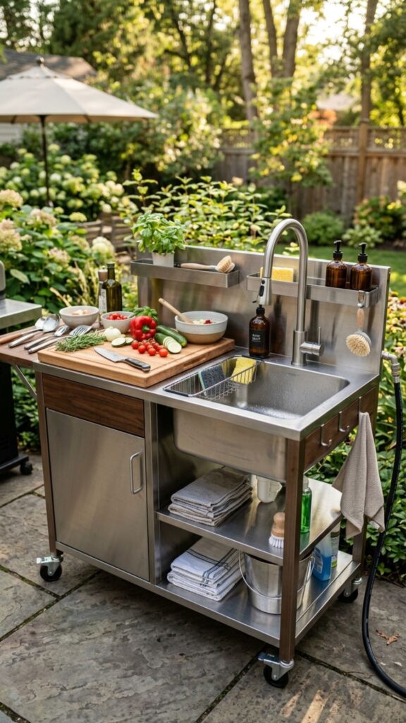 5. Use a Portable Sink Station
