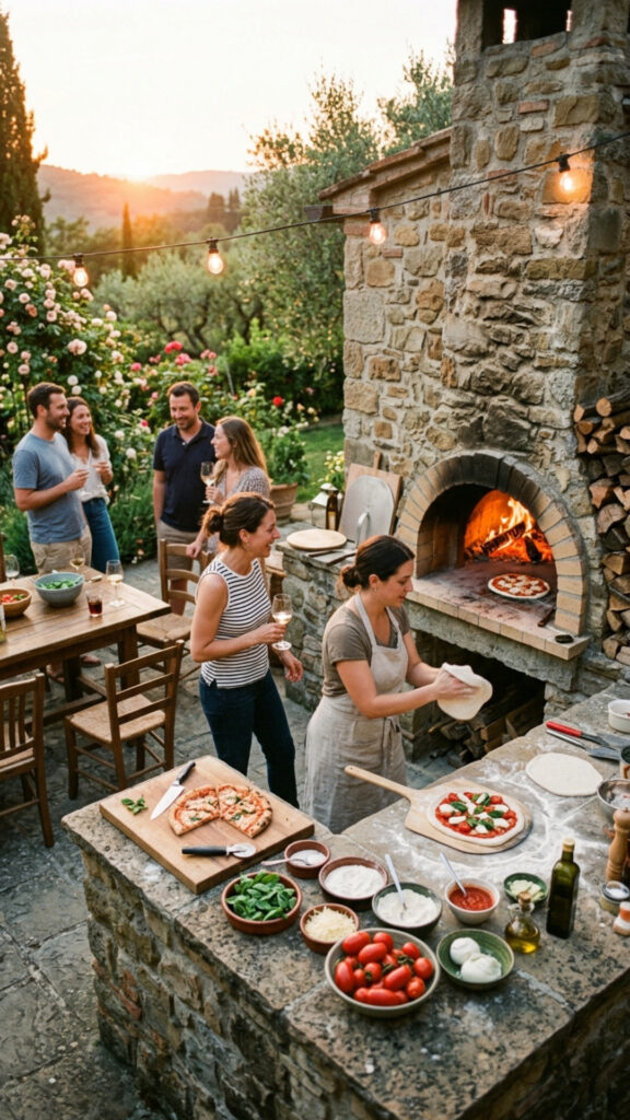 6. A Pizza Oven Built Into a Stone Wall