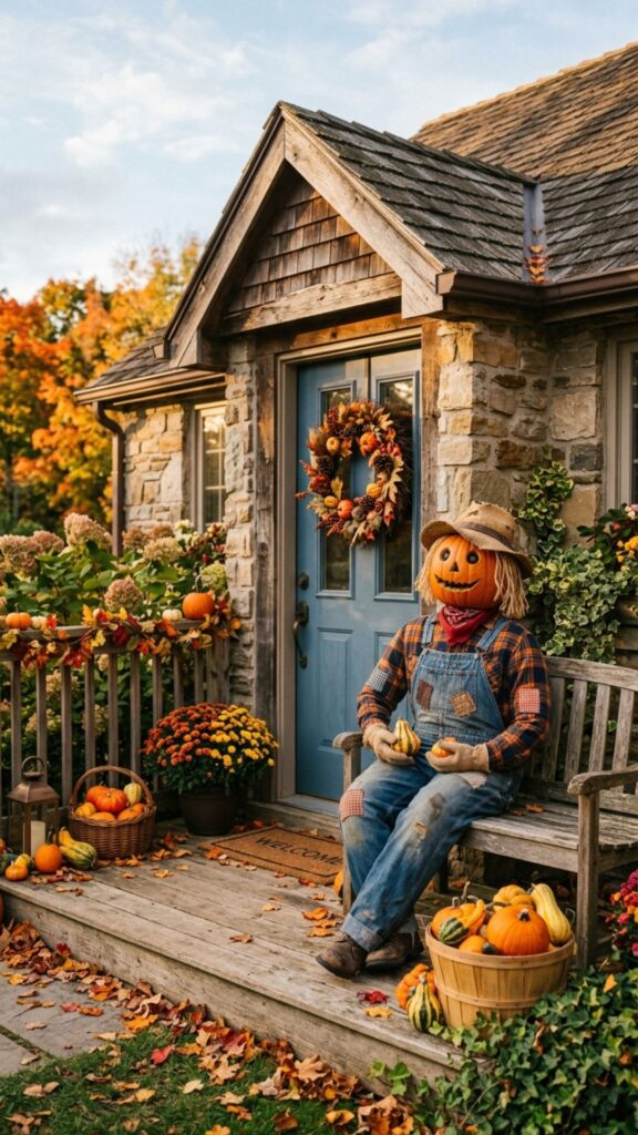 6. Add a Friendly Scarecrow