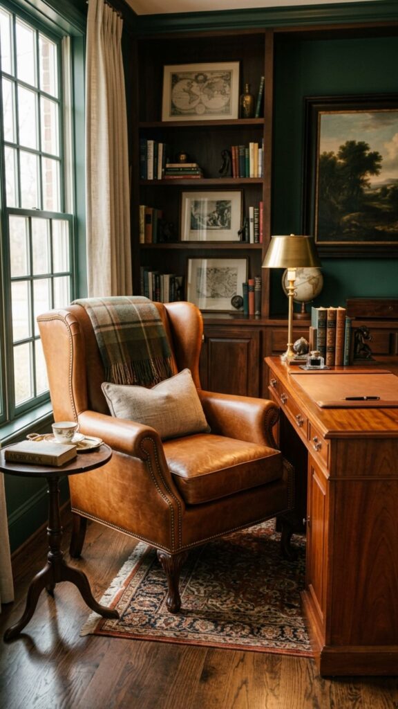 6. Add a Statement Leather Chair