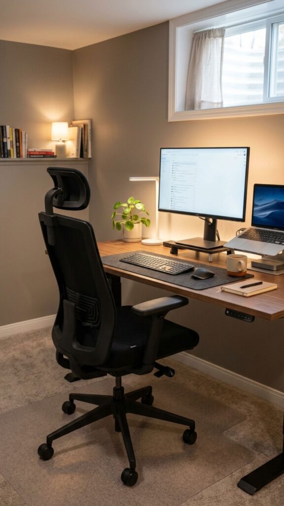 6. Add an Ergonomic Office Chair