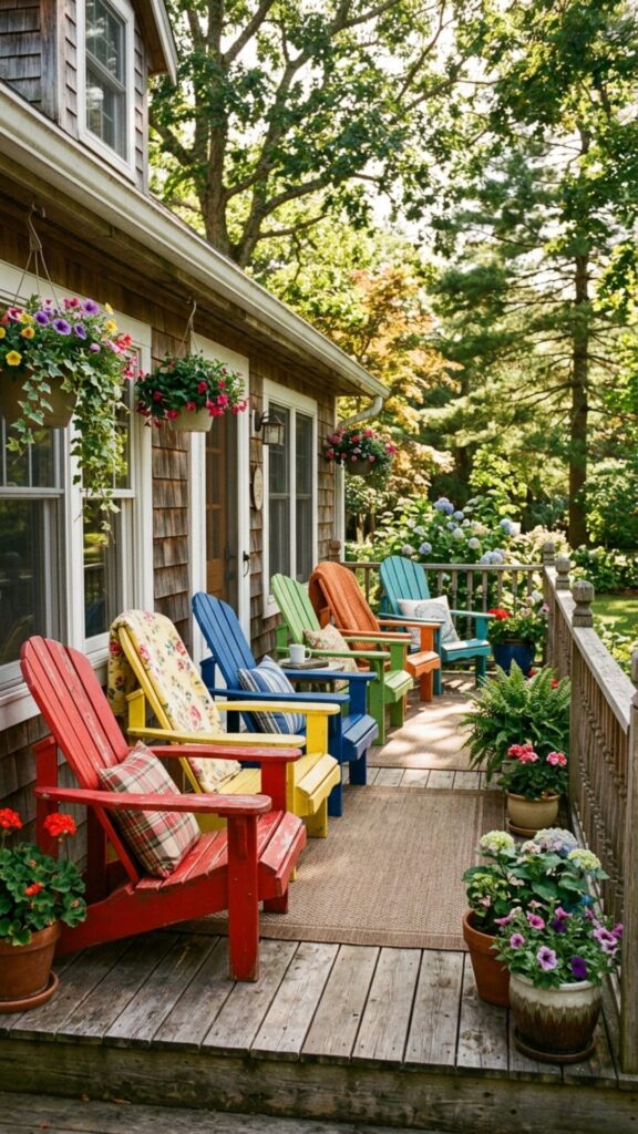 6. Adirondack Chairs with Character