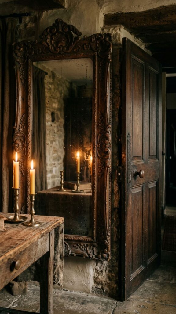 6. Antique Mirrors With Ornate Frames