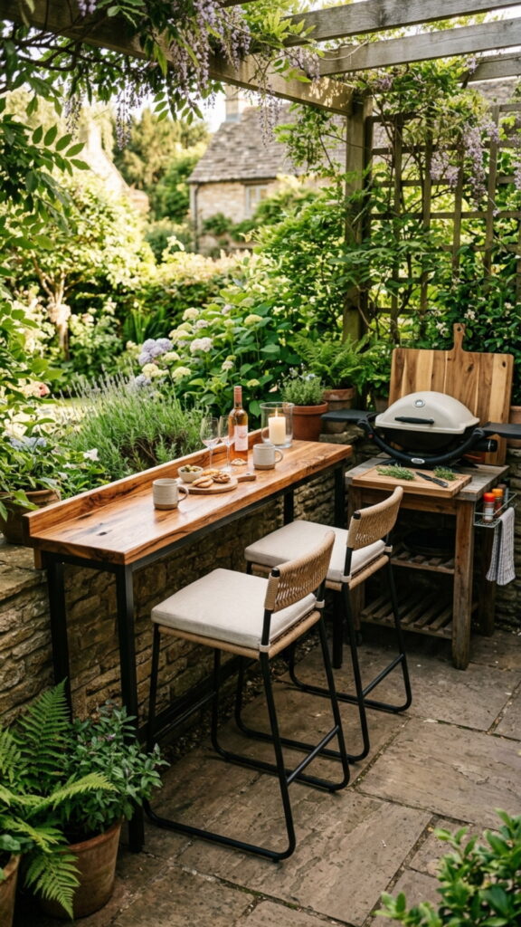 6. Build a Slim Bar Counter for Seating