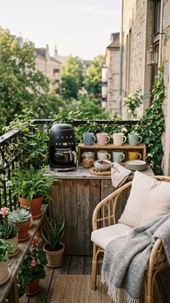 6. Create a Balcony Breakfast Station