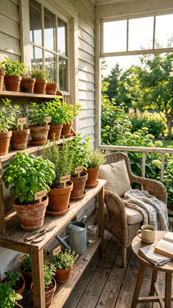 6. Create a Cozy Herb Corner