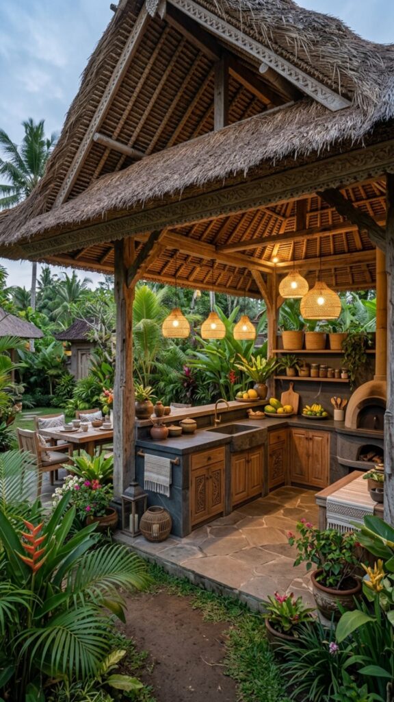 6. Design a Balinese-Style Thatched Roof