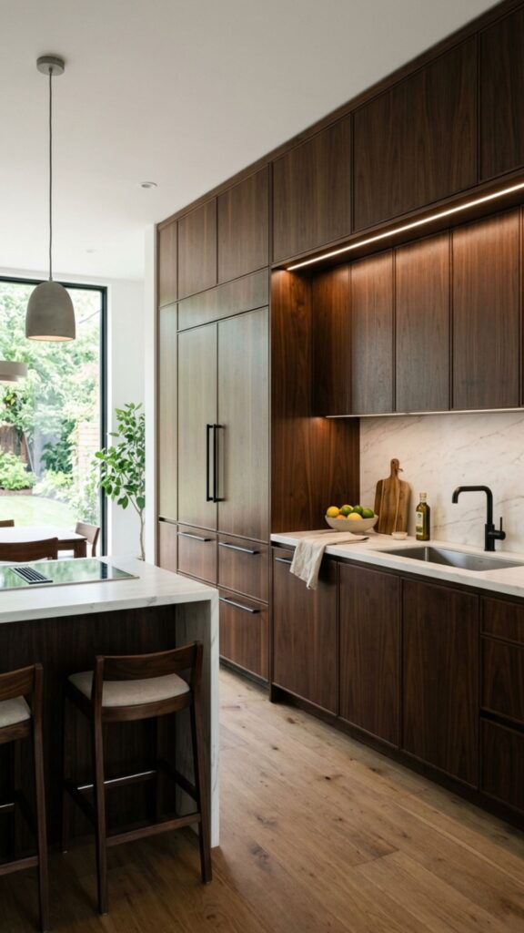 6. Fridge Wall With Matching Cabinets