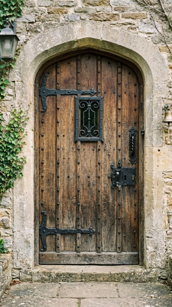 6. Install Heavy Wooden Doors