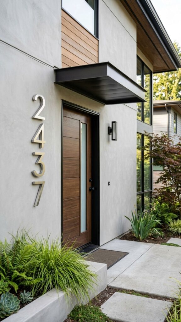 6. Install a Bold House Number Near the Door