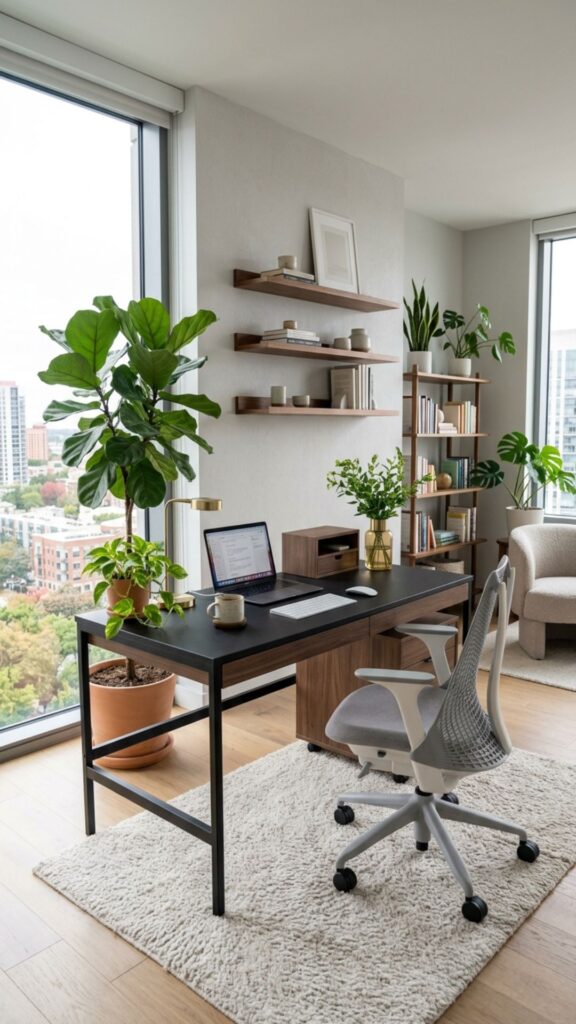 6. Light Grey for a Clean Modern Office