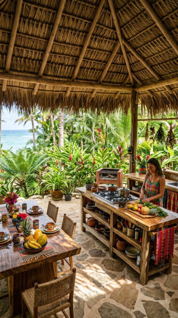 6. Open-Air Palapa Roof