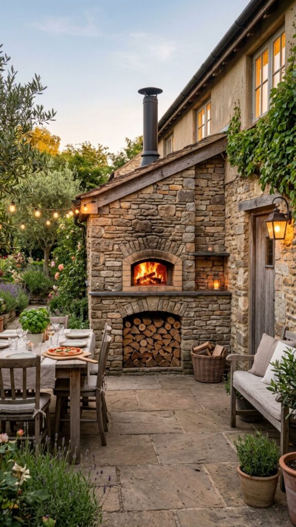 6. Pizza Oven Feature Wall