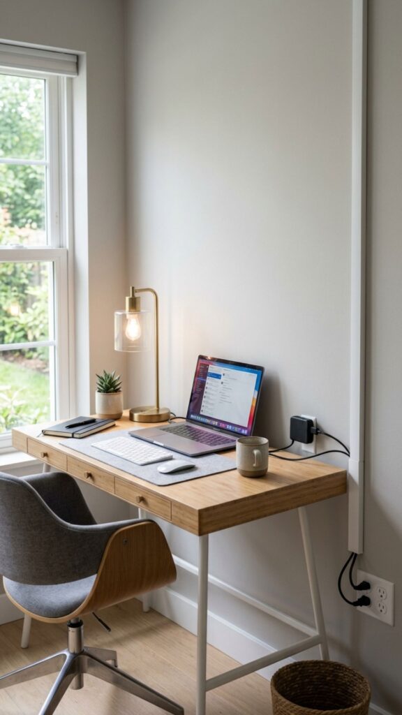6. Run Cords Through a Wall Cable Raceway